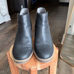 Dr Scholl’s Black Slip On Ankle Boots